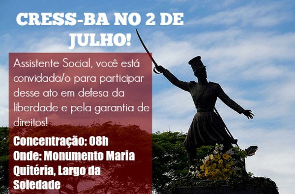 CRESS-BA convoca a categoria para participar do ato público no dia 2 de  julho