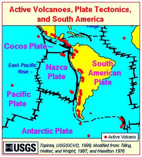 South American Earthquake Zones