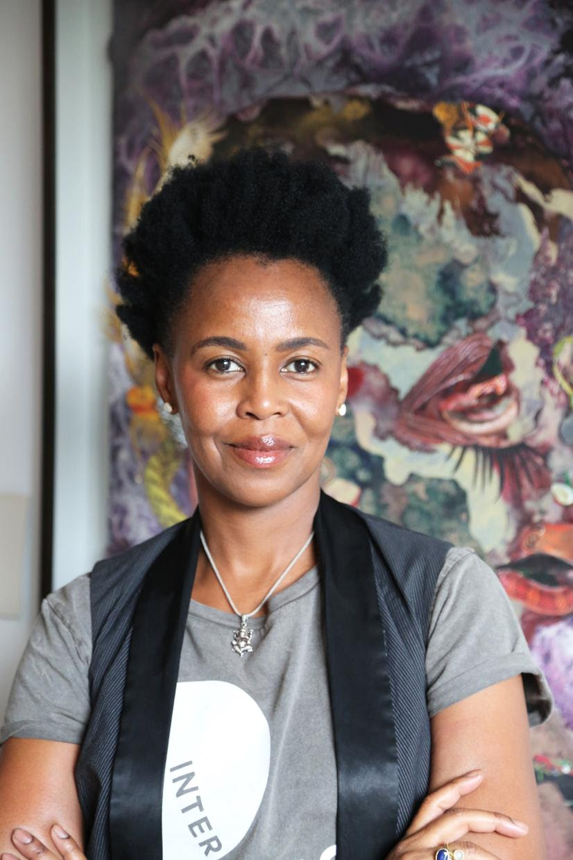 Portrait of artist Wangechi Mutu
