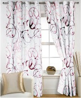 Story @ Home 100% Polyester Window Curtain (Pack of 2, 152.4 inch in height)