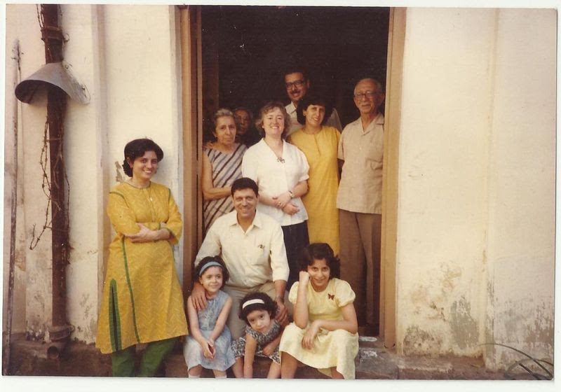 The author with her family, post-topli paneer.