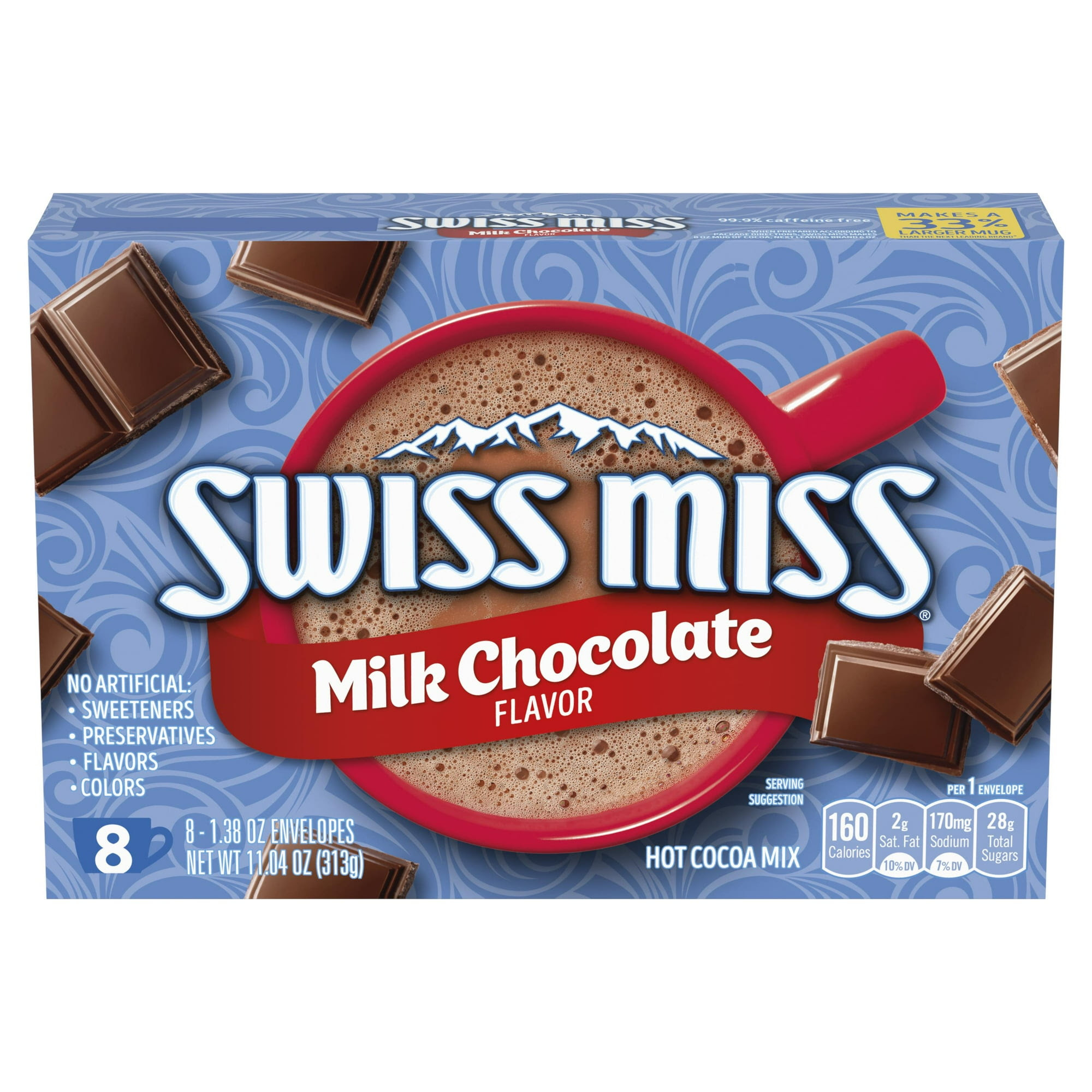 Swiss Miss Classics Milk Chocolate Hot Cocoa Mix, 8 Packets