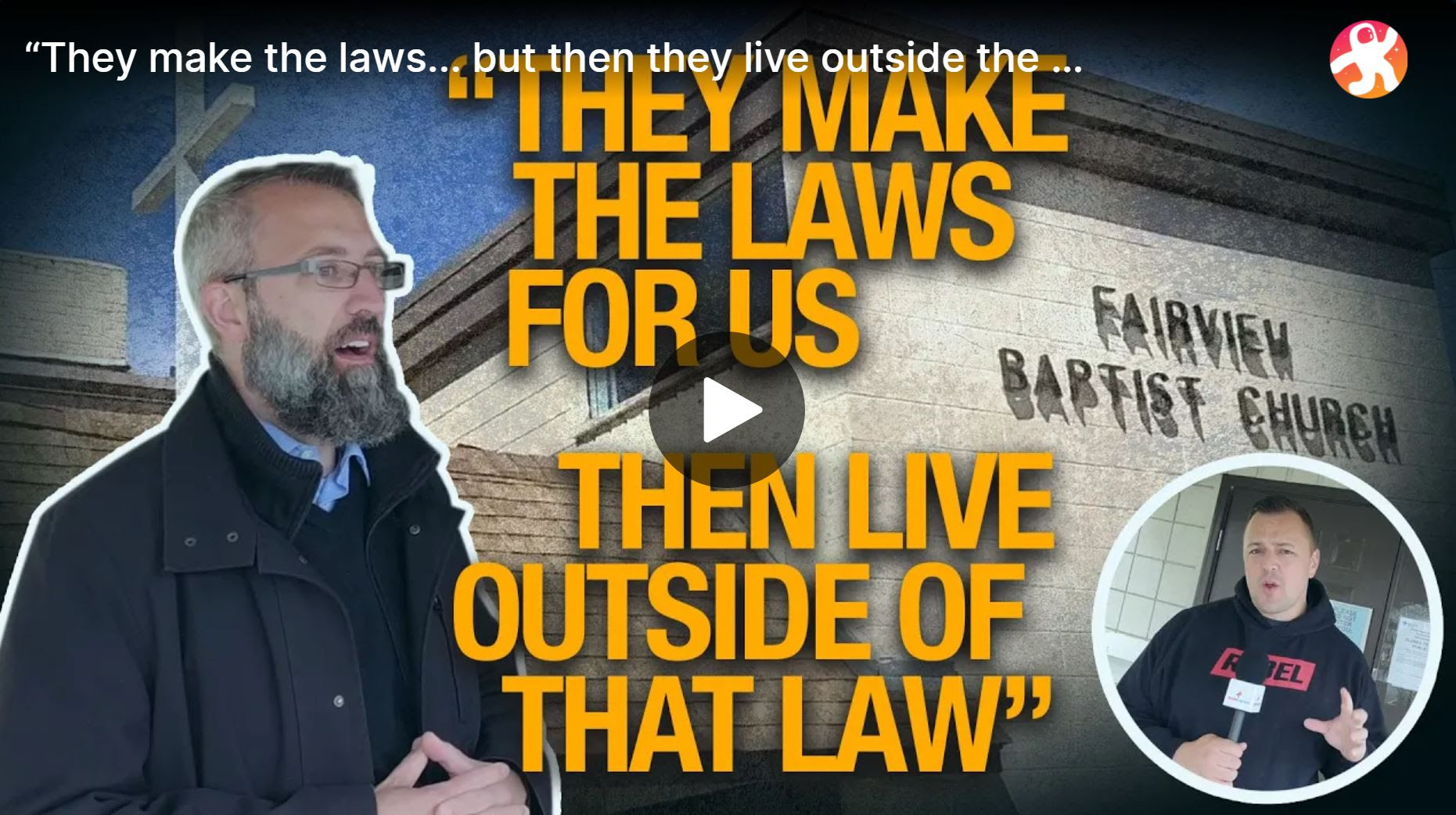 “They make the laws... but then they live outside the law” |

Pastor Tim Stephens on public health