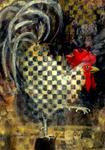 Rooster With A Checkered Past - Posted on Wednesday, April 8, 2015 by Julie Ford Oliver