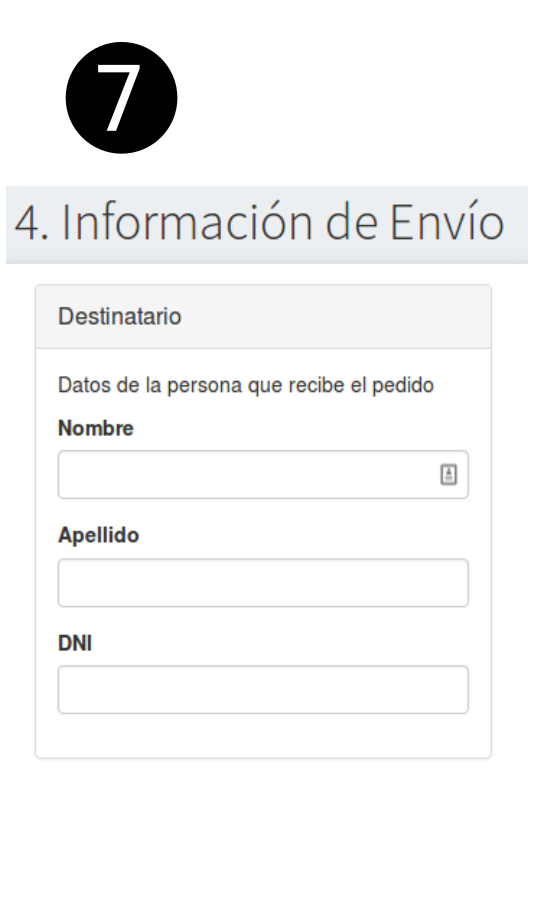 COMPLETA INFORMACION ENVIO