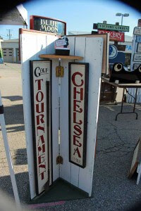 New vendor Blue Moon offers vintage signs for sale. Look for the ones from Chelsea.