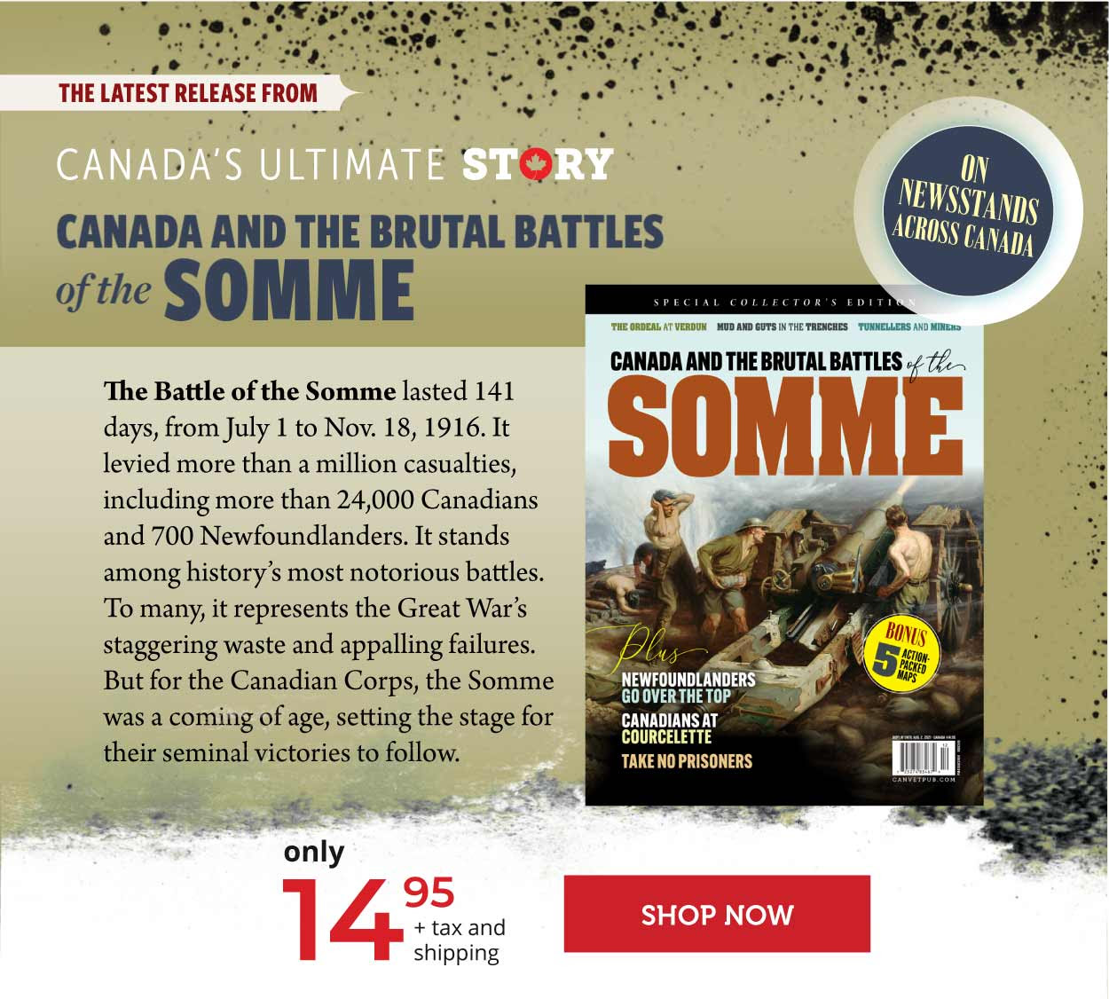 Canada and the brutal battles of the somme