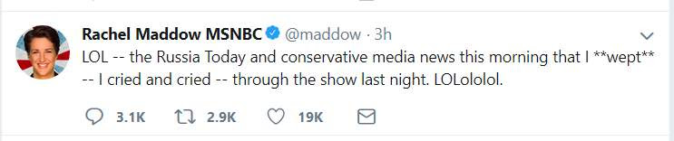 Maddow tweet