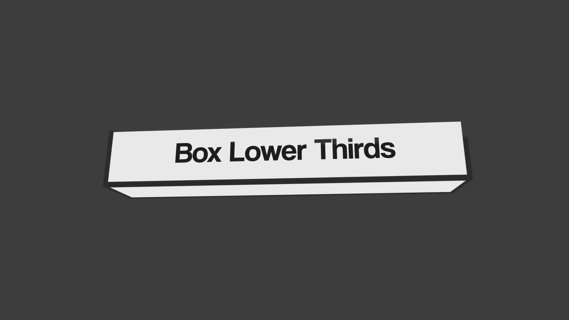Box Lower Thirds Download Videohive 21809696