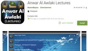 Awlaki’s al-Qaeda recruitment lectures offered in Google Play store app