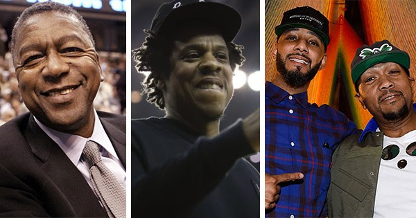 Bob Johnson, Jay-Z, Timbaland and Swizz Beatz