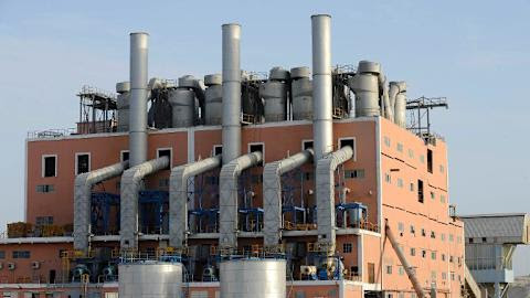 The National Moroccan phosphates company&#39;s factory in Marca, near Laayoune, on May 13, 2013