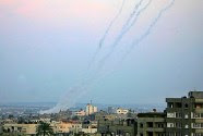 Rockets launched from Gaza at southern Israel. (archive photo)