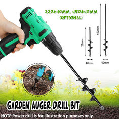 4x22/4x45cm Garden Auger Small Earth Planter Drill Bit