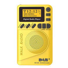 DAB + 174–240MHz Leitor de Música de Rádio FM Digital