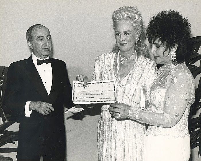 Charlie with Celia Lipton and Elizabeth Taylor