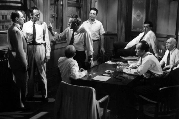 A scene from the 1957 film “12 Angry Men,” starring Henry Fonda.