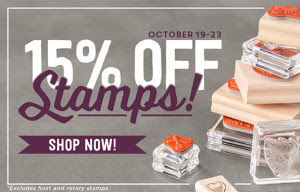WOW! Seriously? 15% off all Stampin' Up stamps October 19 - 23, 2015! Order today at www.SimplySimpleStamping.com!