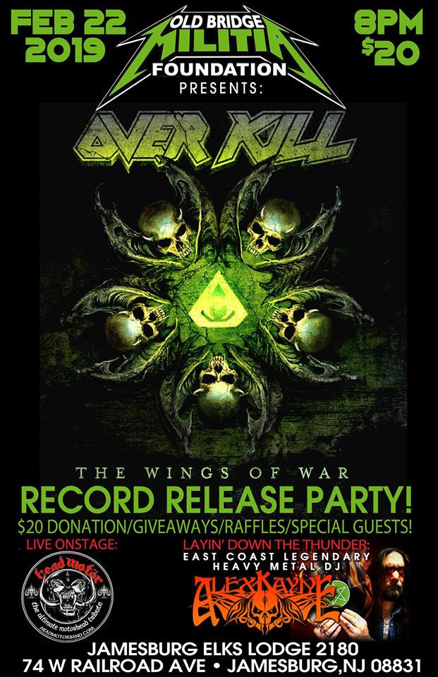 OVERKILL Announce Wings Over The USA Tour With DEATH ANGEL & ACT OF