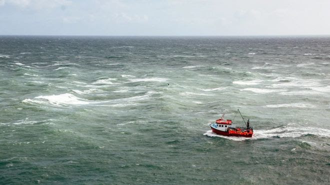 Barco no oceano