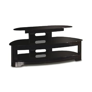 TechCraft 50-Inch Flat Panel TV Stand with Angled Back Black