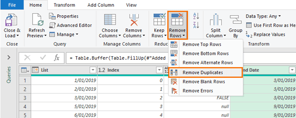 step 6 remove duplicates