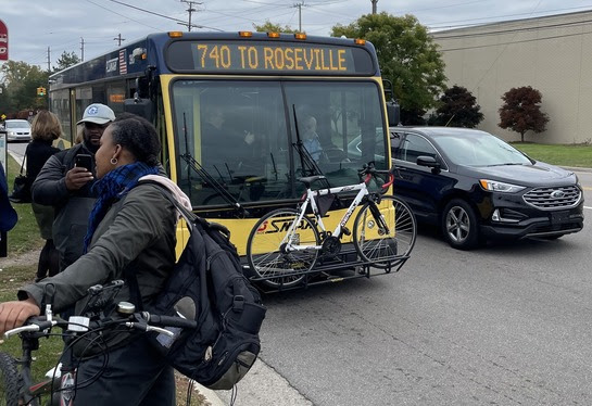 740 to Roseville bus route.