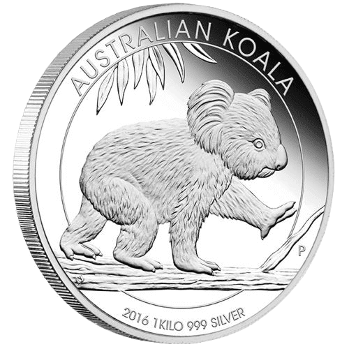 2016 Perth Mint 1 kg Silver Koala Coin