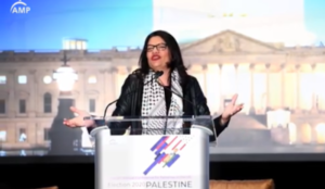 Rep. Rashida Tlaib gives keynote address at conference of anti-Semitic group dedicated to destroying Israel