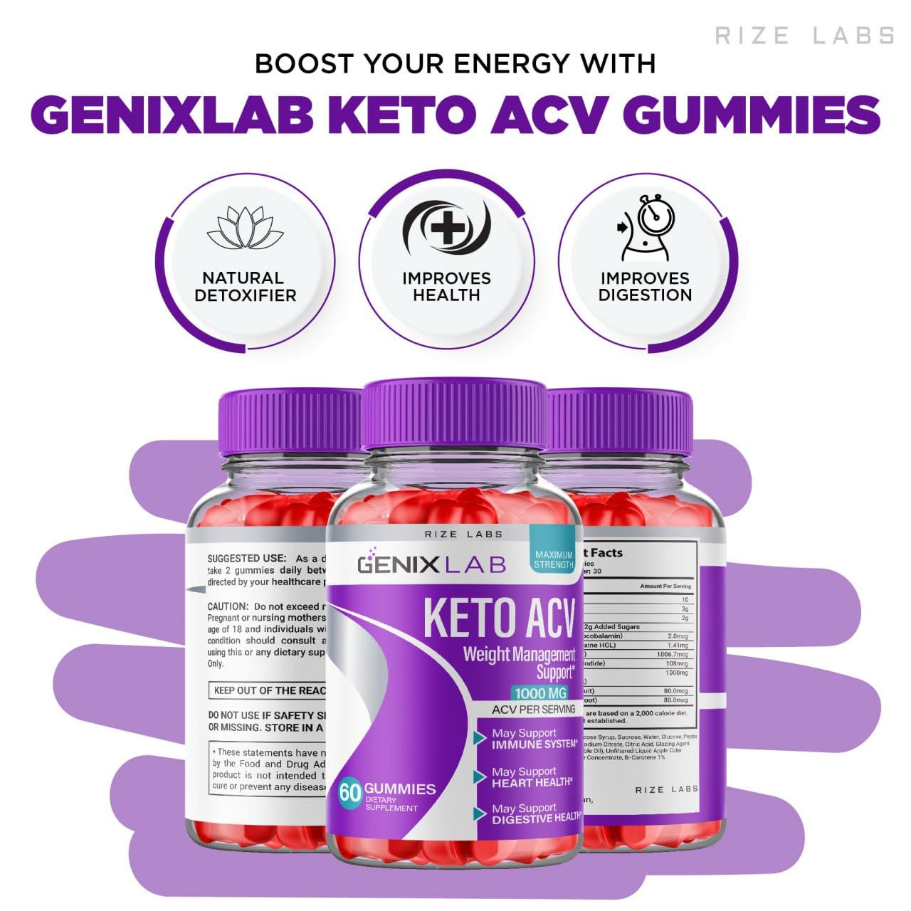 Genix Lab Keto ACV Gummies - Genix Lab for Advanced Weight Loss, Keto + ACV  Gummy, Genix Lab Maximum Strength Supplement, GenixLab Gummies Reviews (60  ...