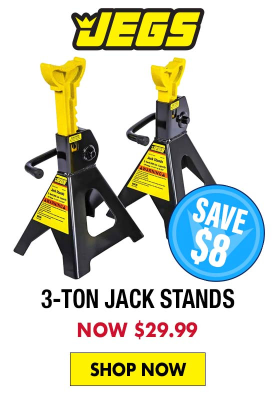 JEGS 3-Ton Jack Stands - Now $29.99