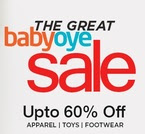 Upto 60% off Apparel, Toys & Footwear