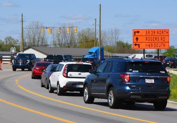 US 39 ramp closure