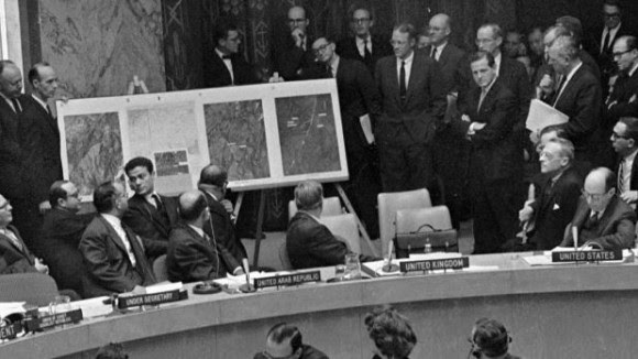 Debate en la ONU durante la crisis de Octubre. Foto: Archivo