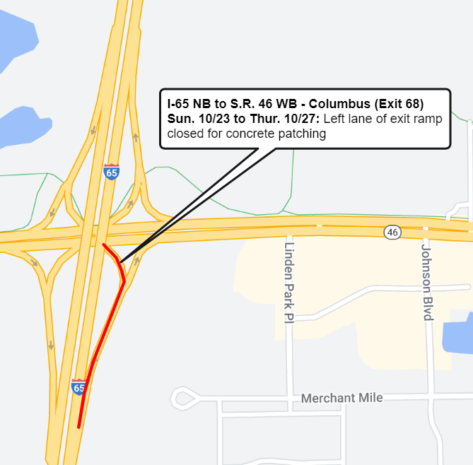 S.R. 46 Ramp Restrictions - Columbus