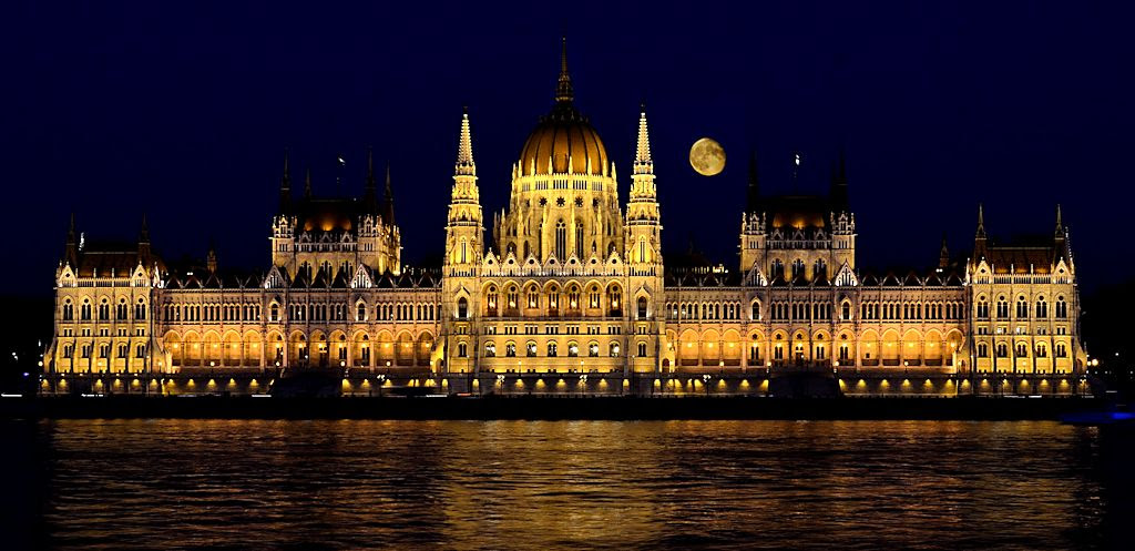 Image result for full moon over Budapest