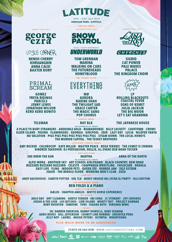 Latitude Festival - All his just announced • WithGuitars