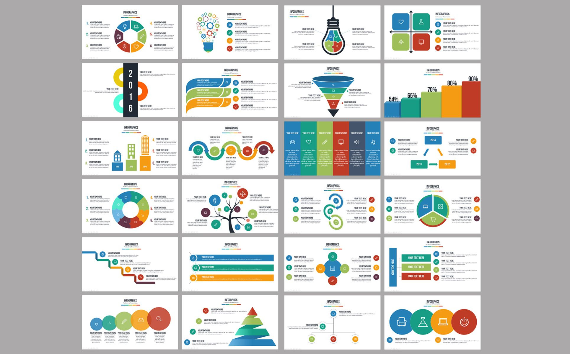 Colorful Annual Sales Report PowerPoint Template Powerpoint