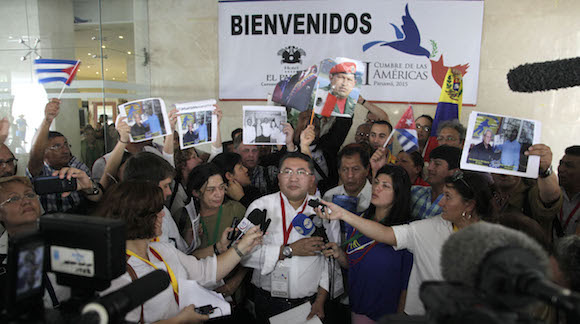 El Padre Enrique Vidal Atencio, de Venezuela, en la conferencia de prensa. Foto: Ismael Francisco/ Cubadebate