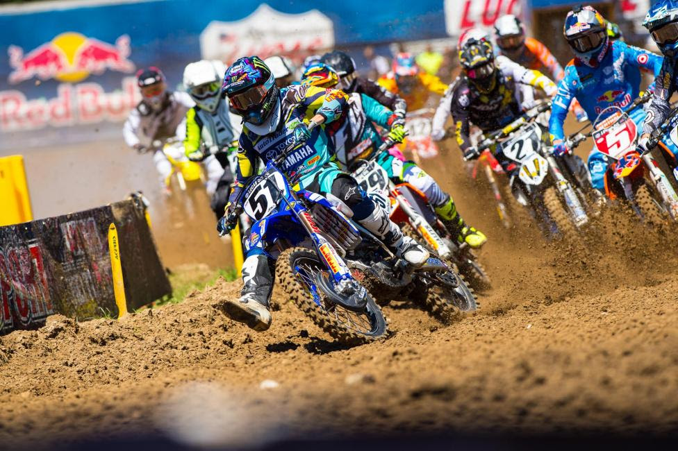 Barcia's starts put him at the front of the field in each moto.Photo: Simon Cudby