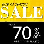  Flat 70% off on Apparel & Acessories