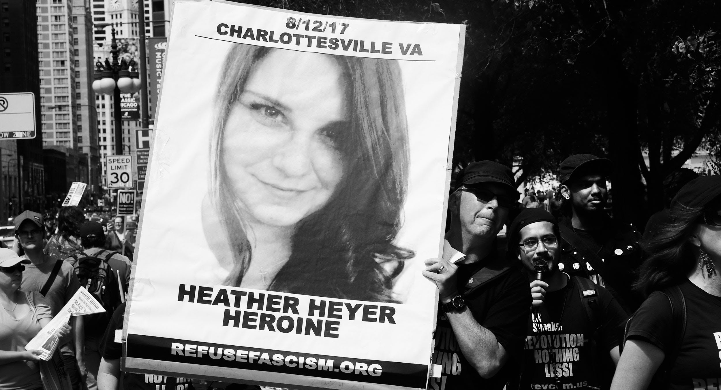 A memorial for Heather Heyer. (Scott Olsen/Getty)