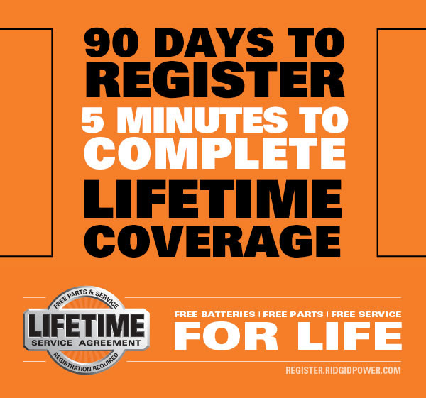 90 Days to register. 5 Minutes to complete. LIFETIME COVERAGE
