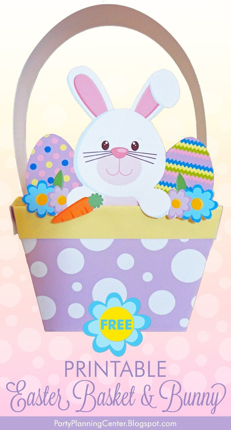 Free Printable Paper Easter Baskets Paper easter basket, Easter