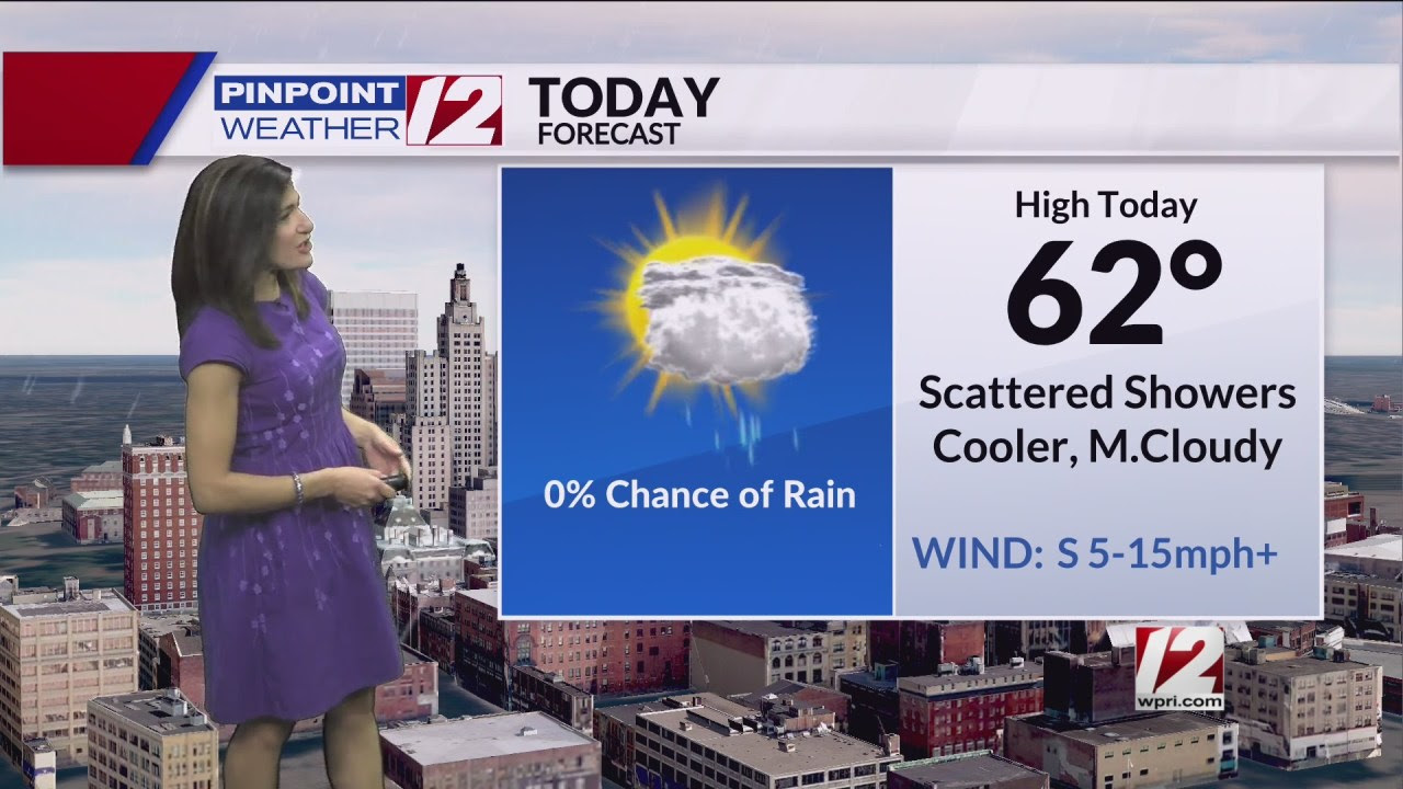 Weather Now: Cooler with Showers Today Through Early Tuesday