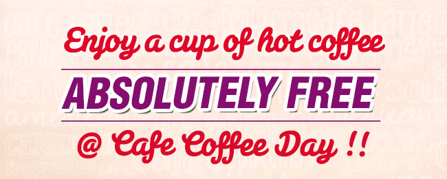 vThis winter enjoy a cup of hot beverage absolutely free on billing of Rs 299 & above!
