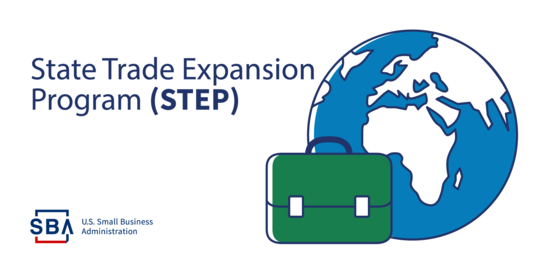 SBA State Trade and Expansion Program (STEP) graphic. 