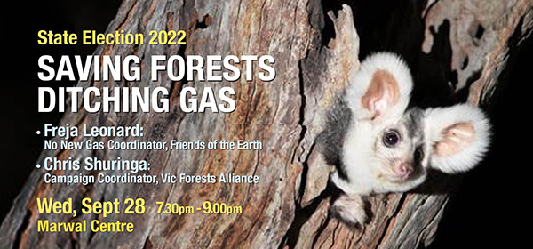Saving Forests, Ditching Gas September 28th, Marwal Centre