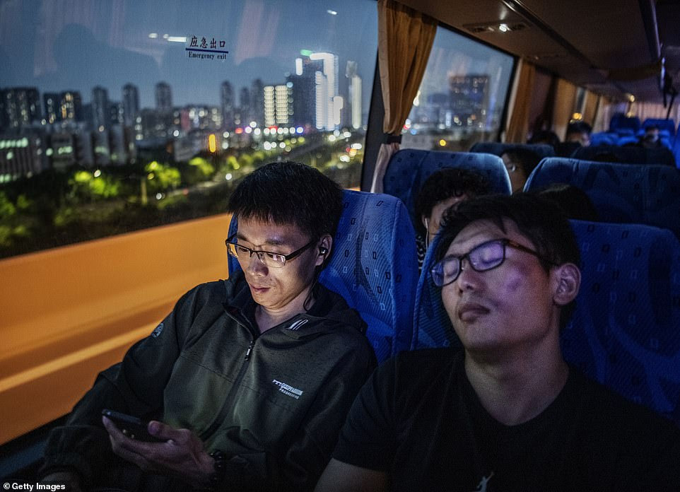Every morning, some 12,600 Huawei employees take dozens of shuttle buses from downtown Shenzhen, where Huawei is headquartered, to Songshan Lake about 50 kilometres (31 miles) away for work
