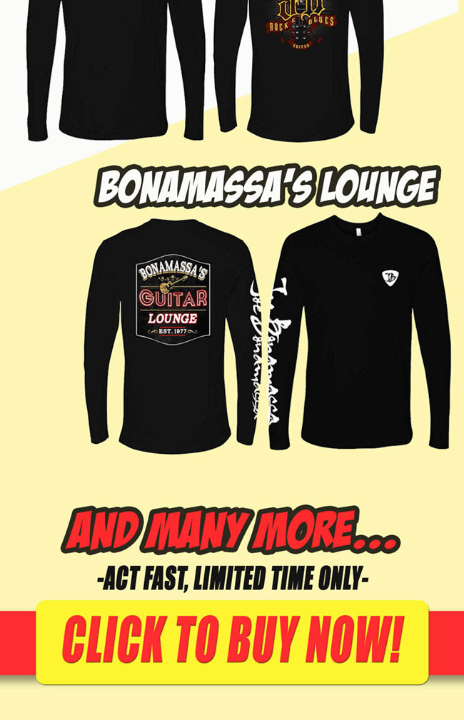 Get the latest deals on Bonamassa merch here!